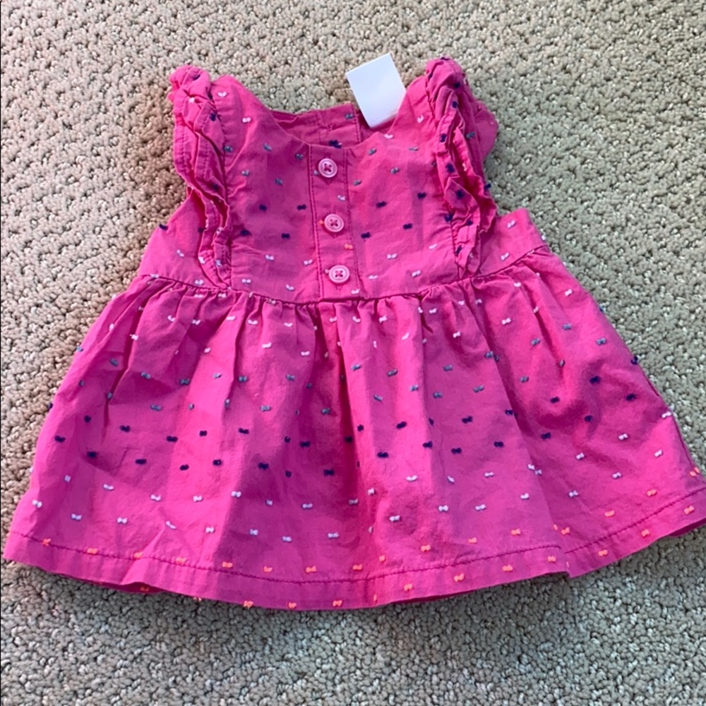 Ruffle Tank Style Shirt  3-6m EUC